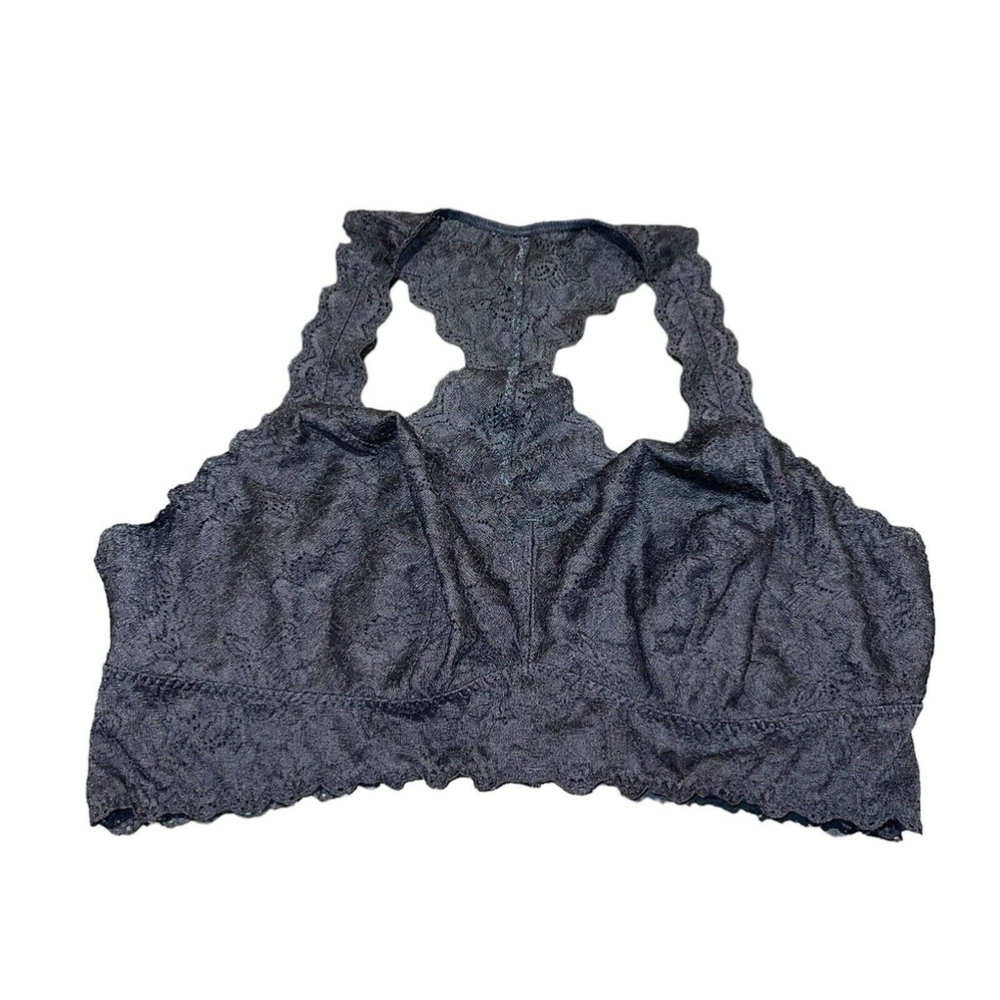 AnyBody Intimates Black Racerback Lace No Wire Stretch Bralette Size‎ XXL EUC